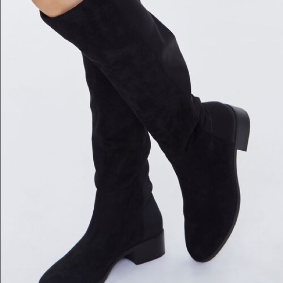Forever 21 Shoes - Faux Leather Knee-High Boots